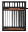 Tuscany Grilled Door with Strap Latch - Painted